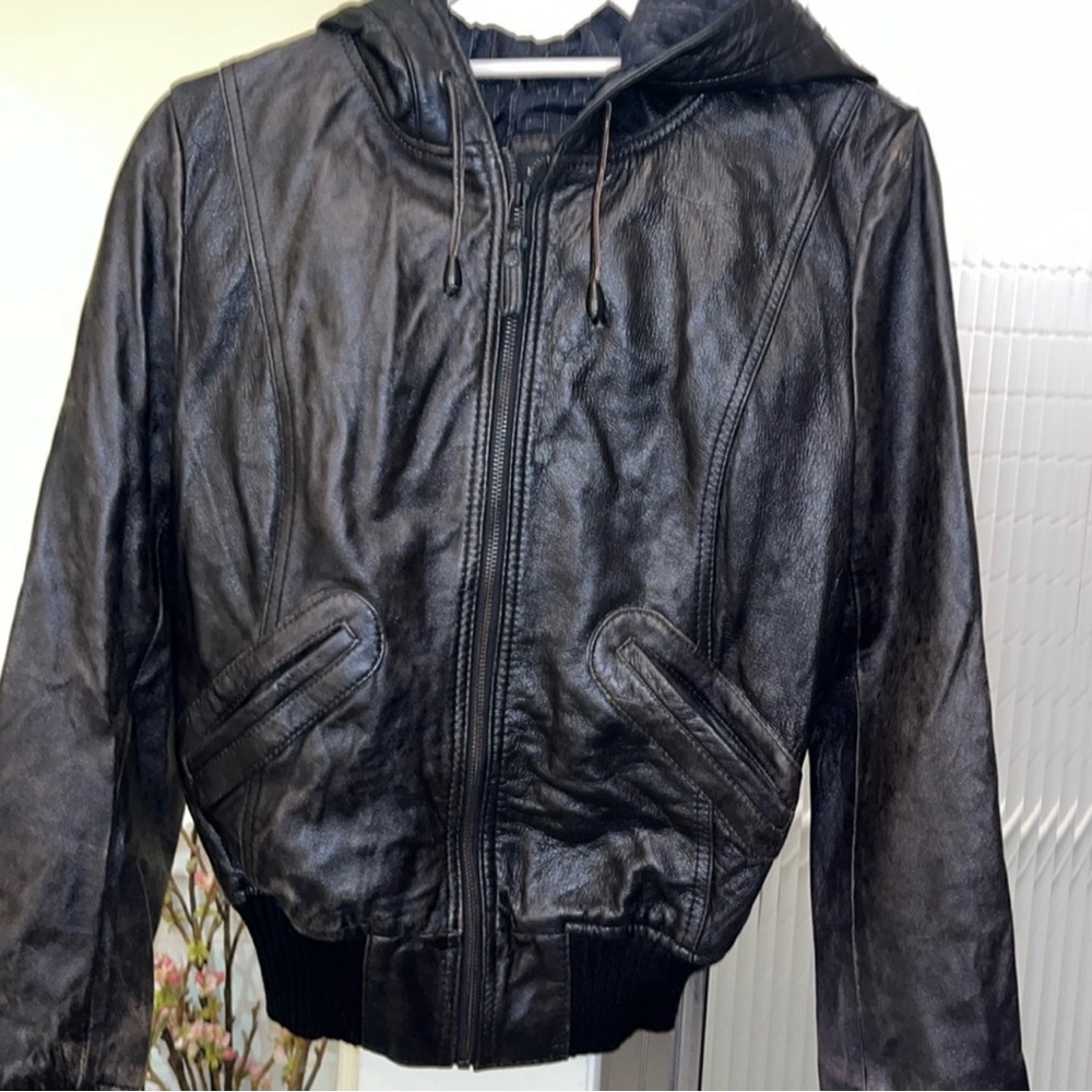 Mango Genuine Leather Jacket